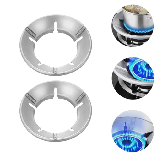 LNT Gas Stove Burner Stand | Durable Heat Resistant | Windproof and Energy Saving | Silver Pack of 4 (8 units) - Image 5