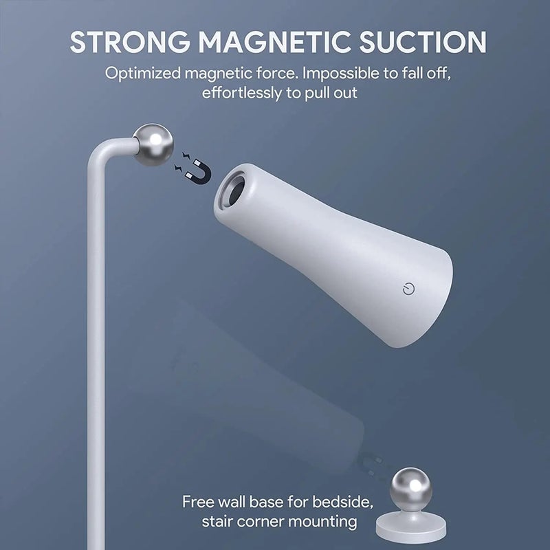CPEX Table Lamp for Study with 3 Colours Light and Multiple Attachments Desk Lamps 3 in 1 Desk Light with Powerful Neodymium Magnets Adjustable Brightness Lamp USB C Charging - Image 4