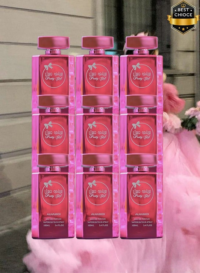الحميدي 9 قطع عطر بريتي جيرل للبنات 100 مل - Image 1