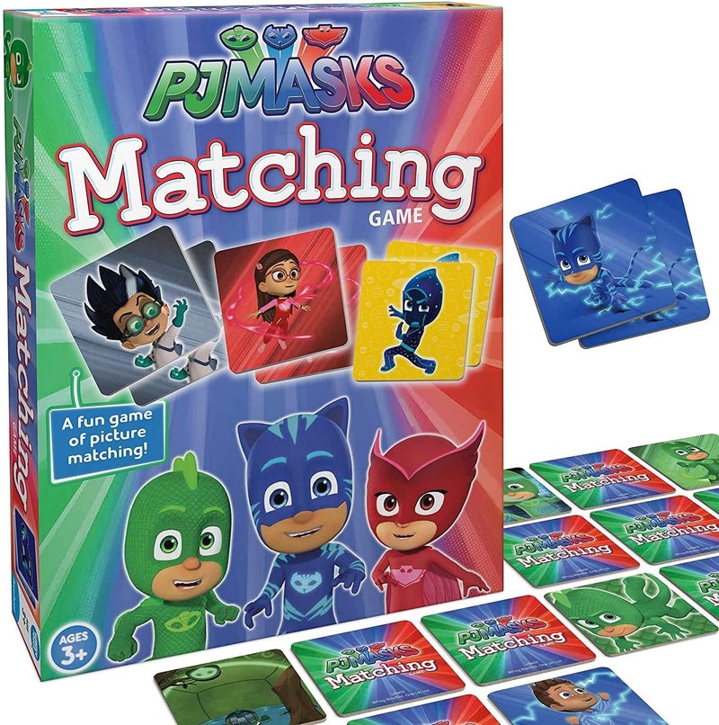 PLUSPOINT PJ Masks Matching Game A Fun Fast Memory Game for Kids Connor Greg Amaya Night Ninja Memory Card Game You Can Play Over & Over for Boys & Girls Age 3 and Up - Image 1