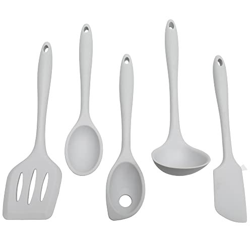 Chef Craft Premium Silicone Cooking Ladle, 11.25 inch, Gray - Image 4