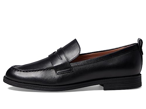 Cole Haan Women's Stassi Penny Loafer, Black Leather, 5-B US - Image 5