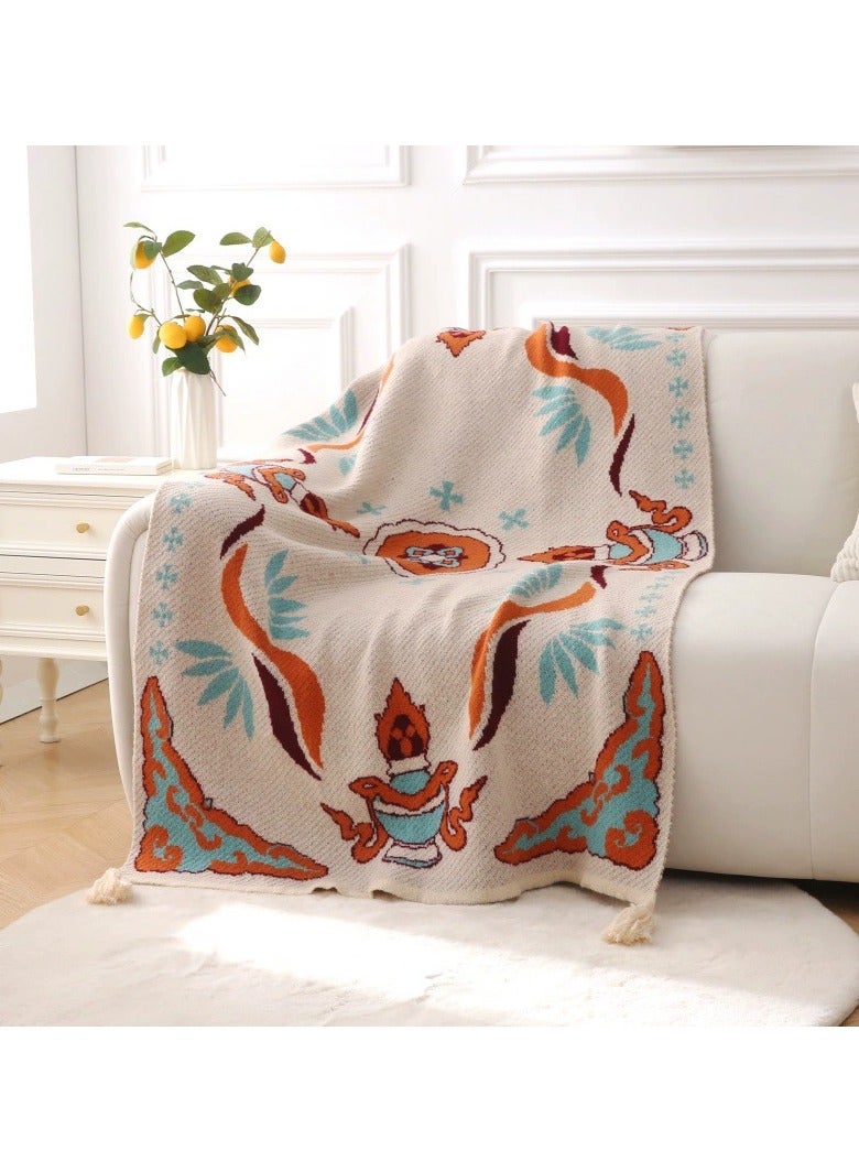 جلد الغنم بطانية فاخرة - Image 1