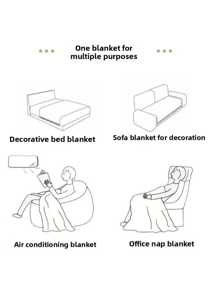 جلد الغنم بطانية فاخرة - Image 3