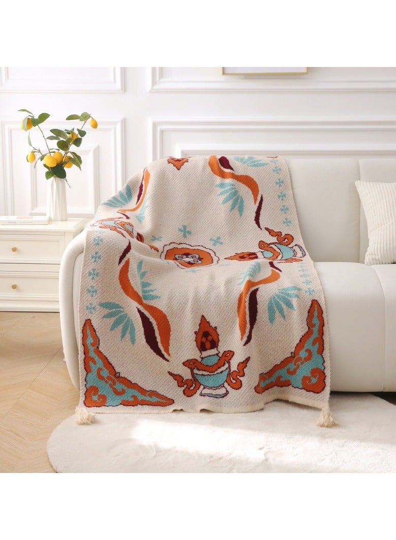 جلد الغنم بطانية فاخرة - Image 4