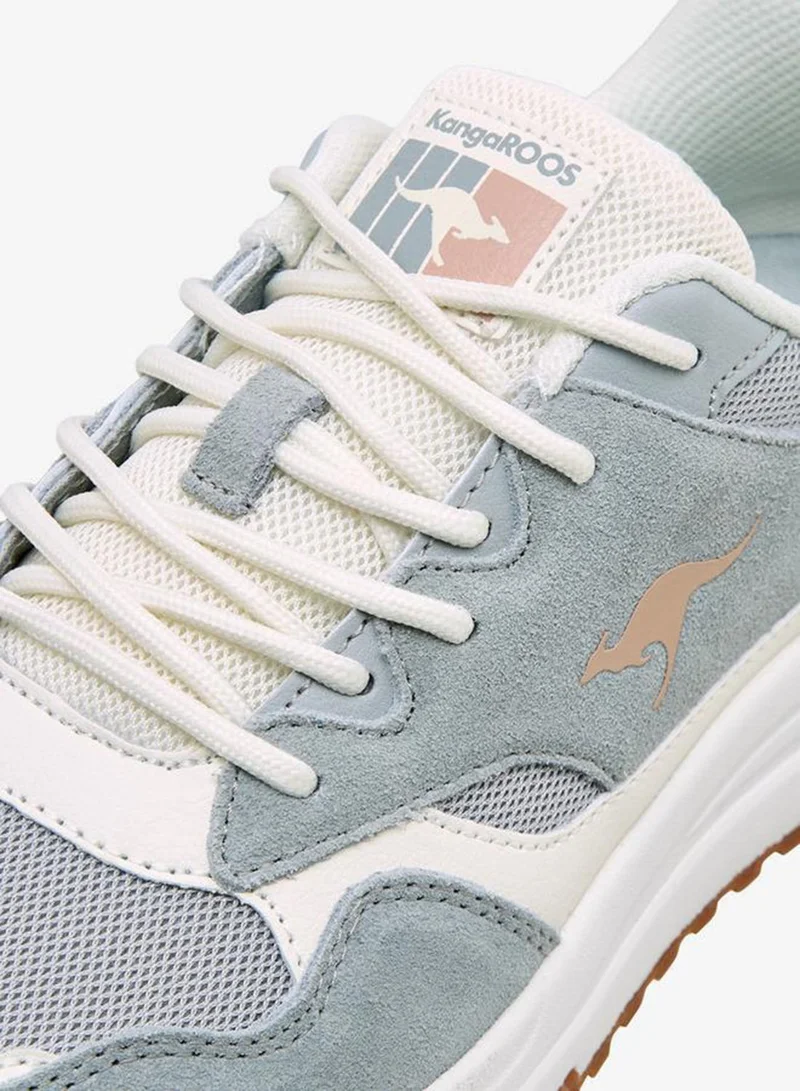 kangaROOS GREY Women Lace-Up Ankle Sneakers for Women | Best Price UAE