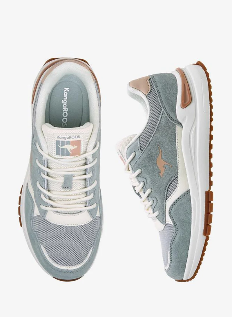 kangaROOS GREY Women Lace-Up Ankle Sneakers for Women | Best Price UAE