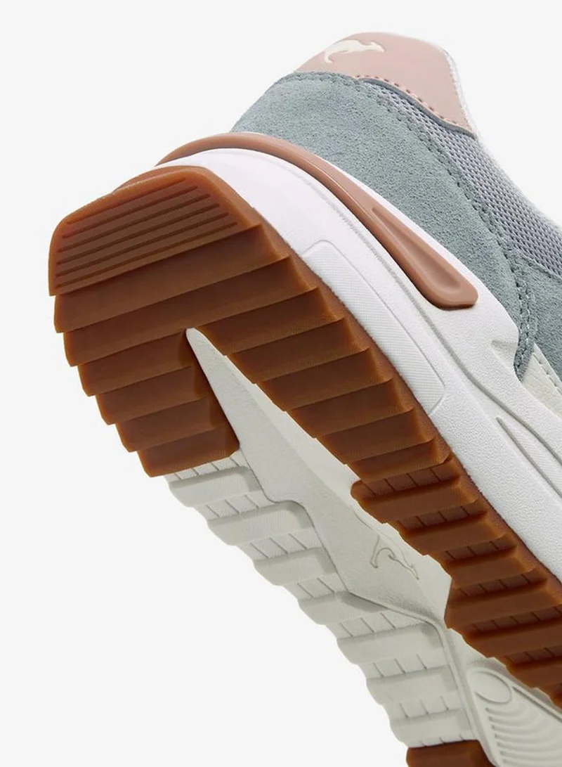 kangaROOS GREY Women Lace-Up Ankle Sneakers for Women | Best Price UAE