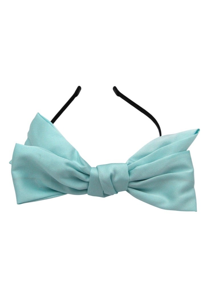 Bidani Bow-knot headband - Aqua Blue - Image 3