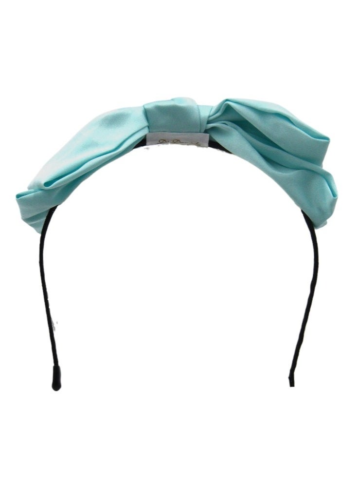 Bidani Bow-knot headband - Aqua Blue - Image 2