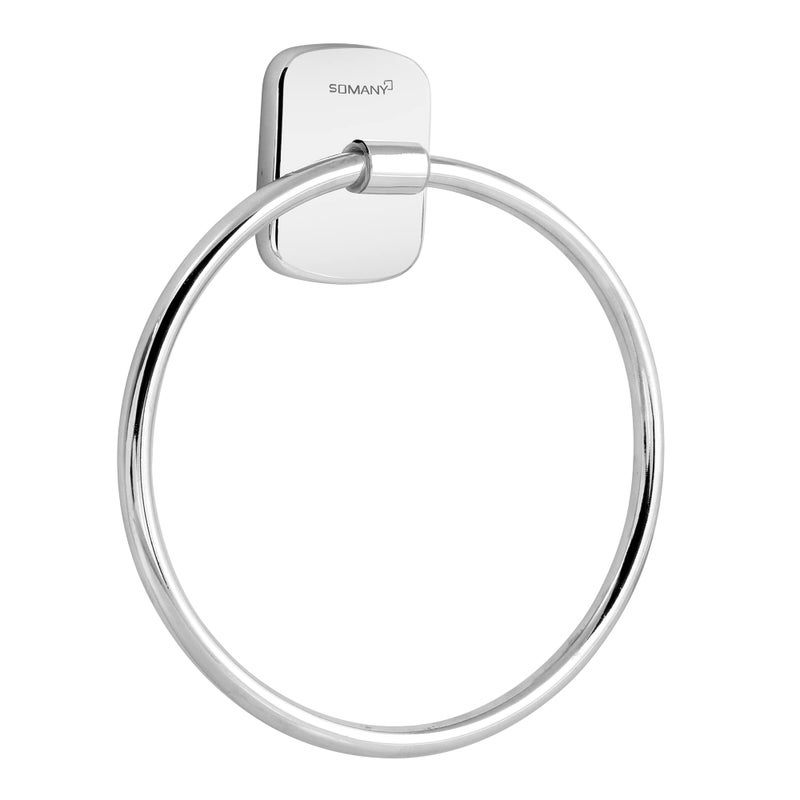 Somany Bathware Somany Pinnacle Plus Brass Bath Towel Ring Holder for Bathroom/Wash Basin/Napkin-Towel Hanger/Bathroom Accessories - Image 3