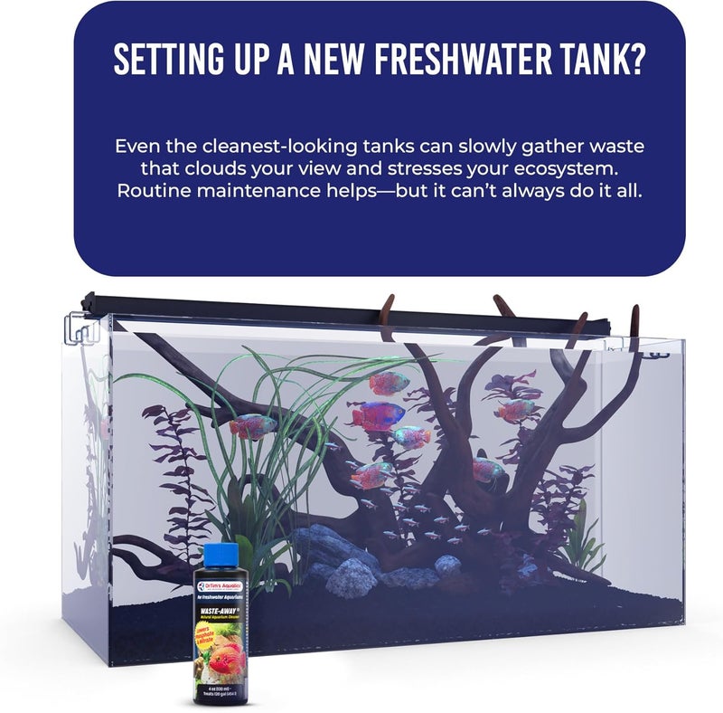 DrTim's Aquatics Waste-Away Natural Aquarium Cleaner for Freshwater Aquariums - 4 oz - Image 2