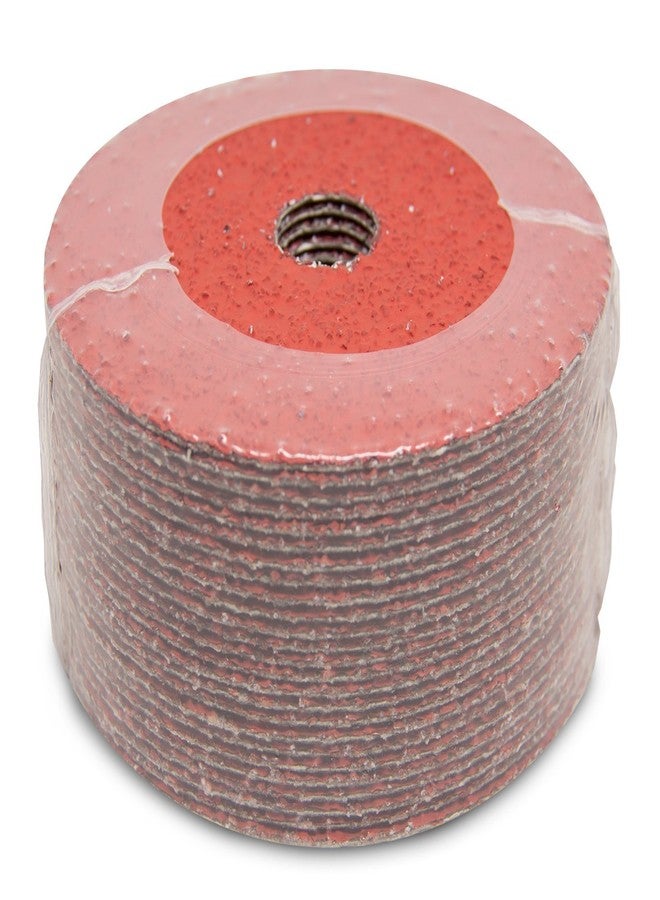 كاشطة القياس أقراص صنفرة Benchmark Abrasives مقاس 5 بوصات مصنوعة من ألياف الراتنج السيراميكي للصنفرة والتقشير على الخشب والألياف الزجاجية والصلب والمعادن، مقاس 7/8 بوصة، أقراص صنفرة لطحن الزوايا، عبوة من 25 قرصًا - 36 حبيبة - Image 1