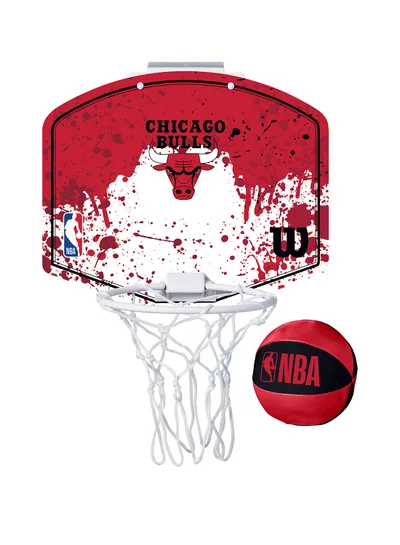 Wilson NBA Team Mini Hoop - Chicago Bulls - Size Mini - Red