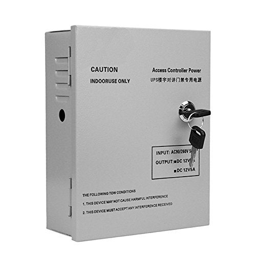 LIBO Smart Home AC90V/260V 5A Access Control Power Supply Box DC12V UPS Backup Battery for All Kinds of Electric Door Lock with Time Delay - Image 1