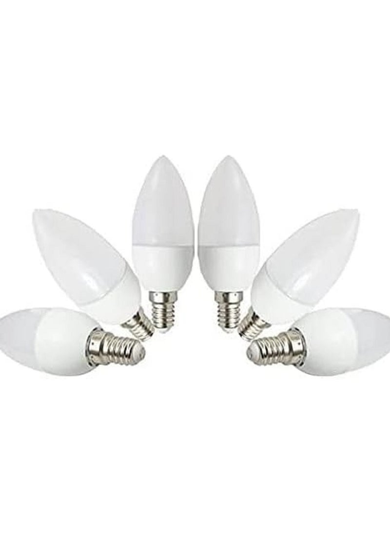 6 pieces of LED bulb for chandelier and furniture, 9 watt silver light
