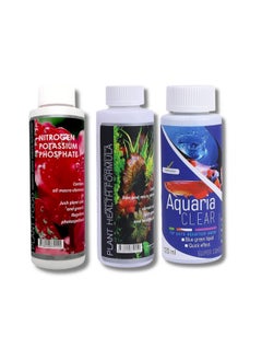 Aquatic Remedies Plant Fertilizer Combo Of 3 - (Aquaria Clear 120Ml + Plant Food + Health Formula 220Ml Each), Aquarium Medicine | Suitable For Fresh & Salt Water With Free Key Ring - pzsku/ZD809878D3C3375C8A6FBZ/45/_/1728309249/104a8460-1dd4-4ac1-879c-bcd7ccf2ebae