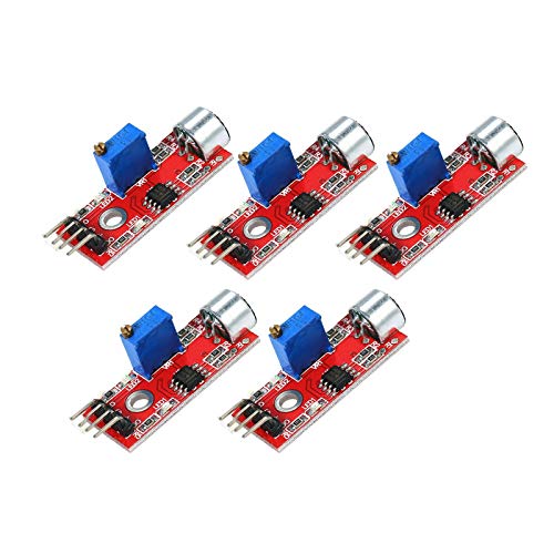 DEVMO 5PCS Microphone Sensor High Sensitivity Sound Detection Module Compatible with Ar-duino PIC AVR - Image 4