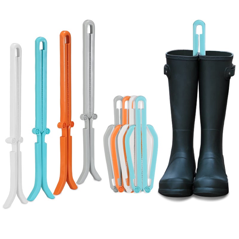 ONEDONE Folding Boot Shapers Adjustable Boot Stands Boots Holders for Tall and Knee High Shoes Boot Storage Shoes Clip Insert Support - Image 1