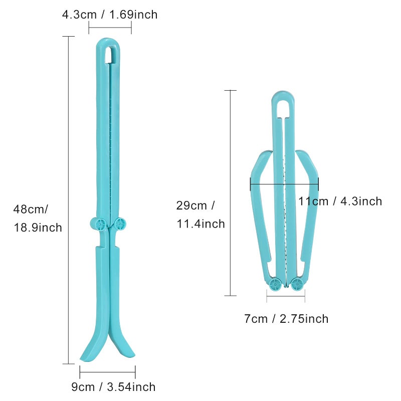 ONEDONE Folding Boot Shapers Adjustable Boot Stands Boots Holders for Tall and Knee High Shoes Boot Storage Shoes Clip Insert Support - Image 5