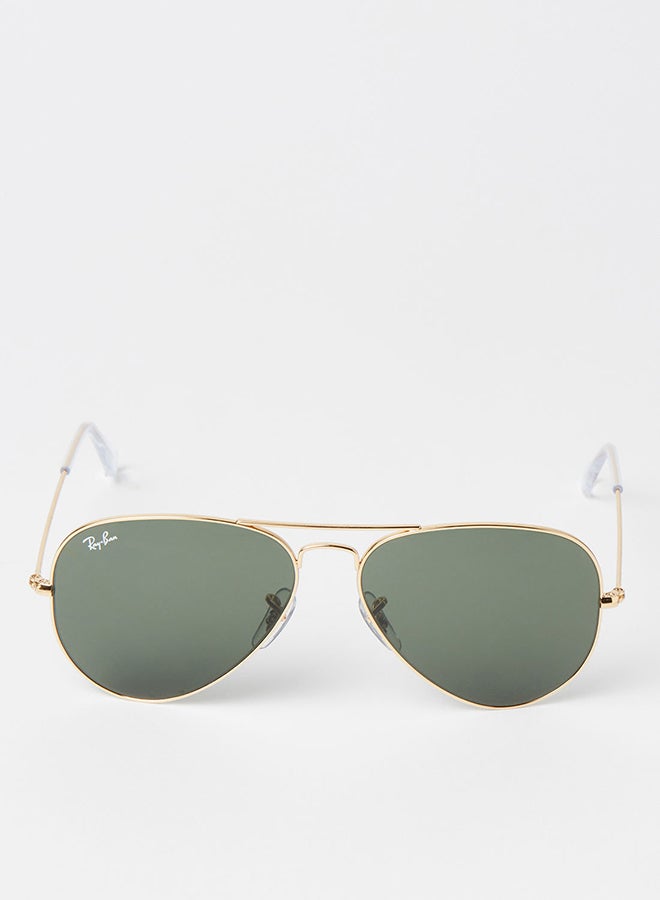 Ray-Ban Unisex Full Rim Aviator Sunglasses - 0RB3025 - Lens Size: 58 mm - Gold/Arista - Image 1