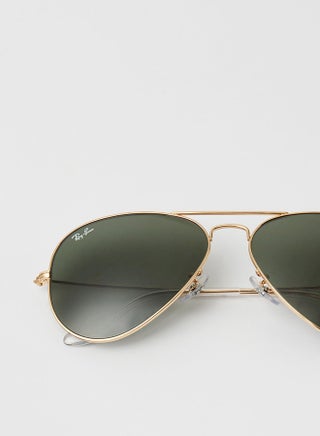 Unisex Full Rim Aviator Sunglasses - 0RB3025 - Lens Size: 58 mm - Gold/Arista - view 5