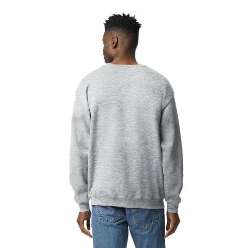 Gildan سويت شيرت جيلدان للرجال بكم ثقيل من UGP - XXX-Large - رمادي رياضي - Image 3