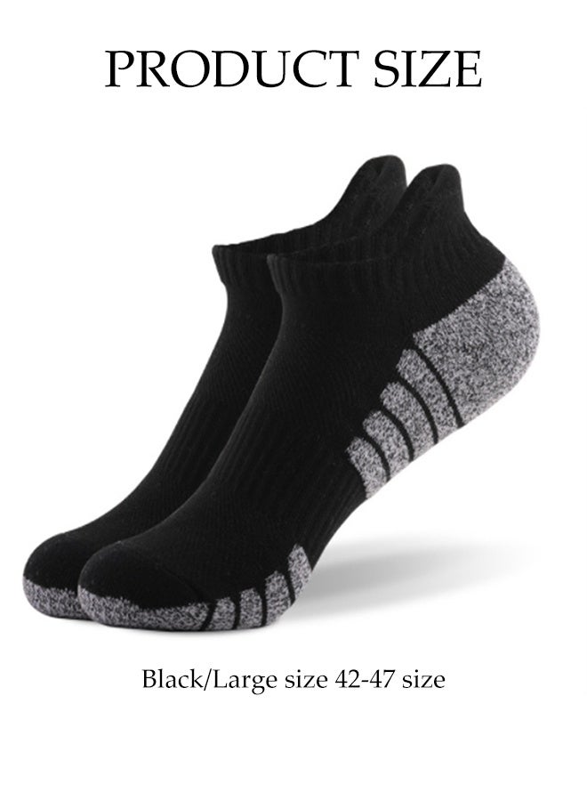 DUNISO 6 Pack Mens Ankle Socks Athletic Cushioned Breathable Low Cut Tab Cotton Socks With Arch Support - Image 2