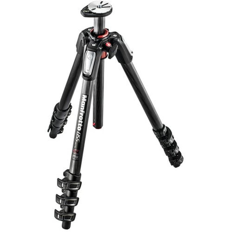 Manfrotto 055 carbon fibre 4-section photo tripod - Image 1