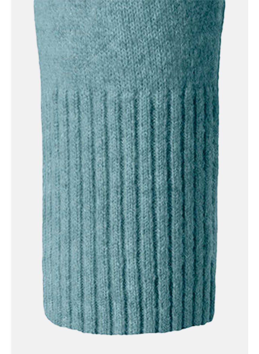 Tchibo - Women V Neck Long Sleeve Textured Cardigan, Blue - Image 1