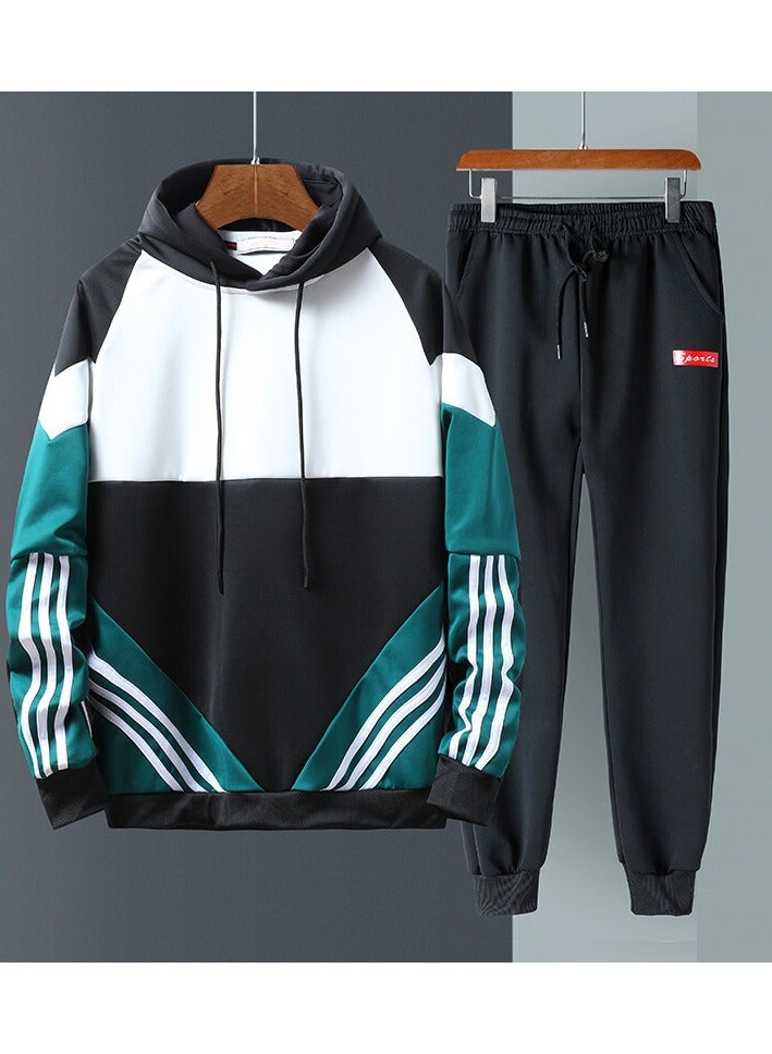 KUYING Trendy Hooded Sweatshirt Casual Plus Size Set  - Image 1