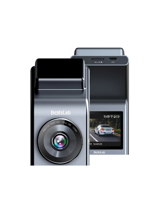 بوتسلاب كاميرا سيارة Botslab G300H Plus بدقة 4K مع كاميرا خلفية 1080P وGPS - Image 2