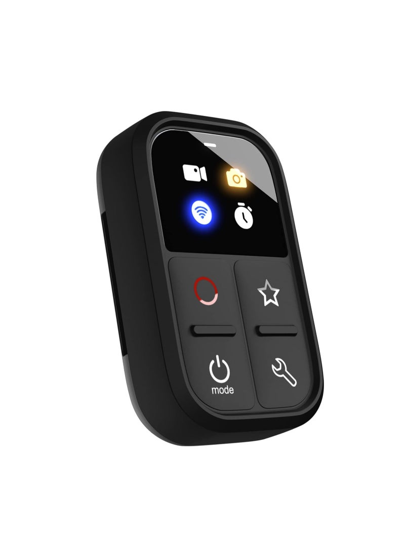 Wireless Remote Control for GoPro Hero 13/12/11/10/9/8/Max, Wireless Smart Remote as Replacement LED Colourful Screen Built-in Battery 50 m Control Range with Wrist Strap for USB Charging Cable - Image 1