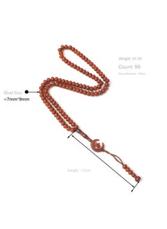 Generic Middle East Saudi Star And Moon Prayer Prayer Beads 99 Beads Car Hanging Hand-held Bracelet  - Image 4