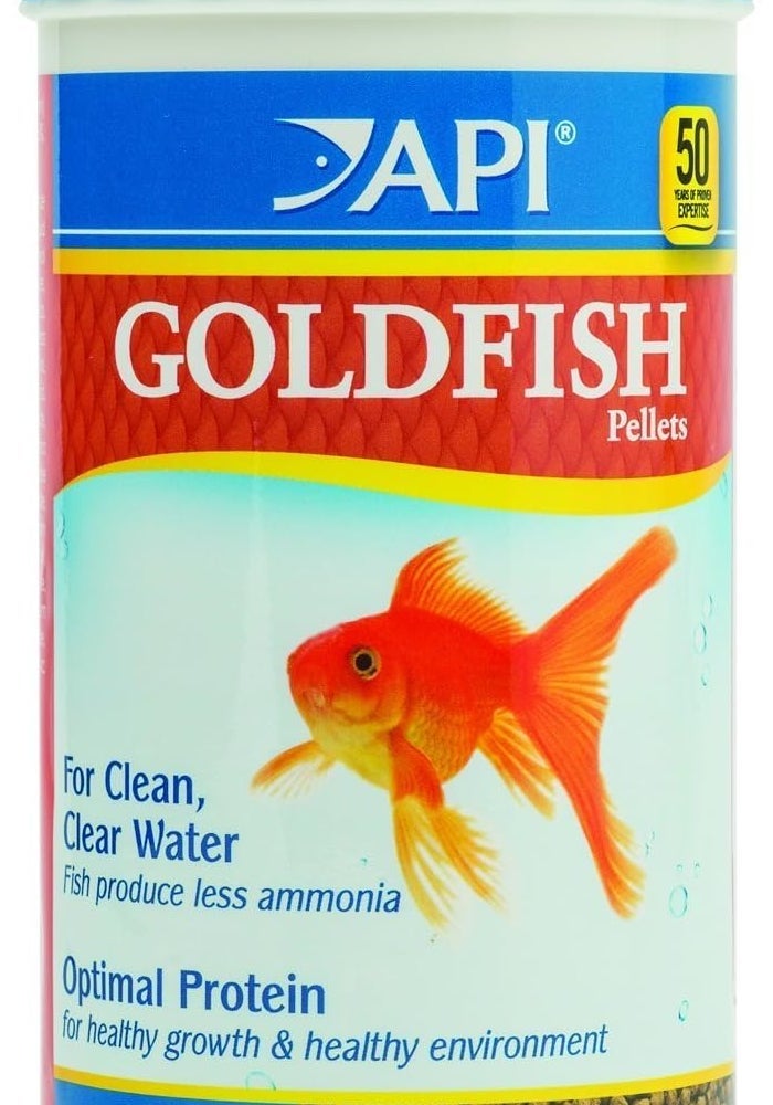 API Goldfish Pellets Fish Food, 7 Ounce Container for Healthy Growth - Image 1