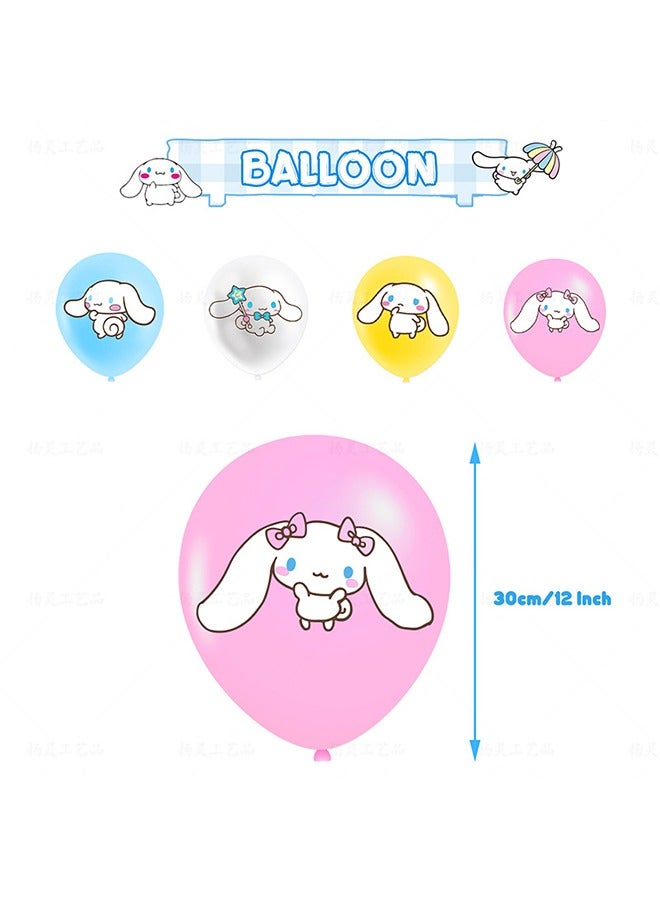 Sanrio Cartoon Dog Party Decoration Set - Kawaii Theme Banner, Cake Topper, Latex and Foil Balloons for Kids Birthday, Baby Shower Supplies - Image 4