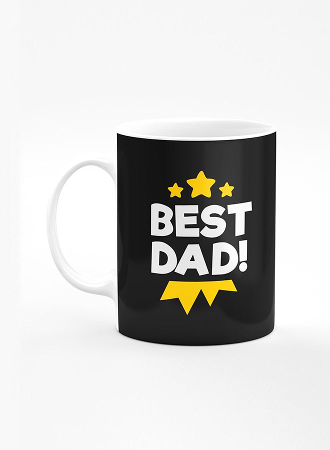 Stylizedd Designer Printed Coffee Mug with Heavy Duty Handle 11oz Ceramic Personalised Gift Mugs Cup [Microwave Safe & Dishwasher Proof] - Best Dad Medal - Image 1
