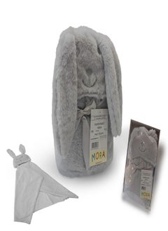 Mora spain Mora Baby Blanket - Pompon Rabbit Color :Grey.  - Image 4