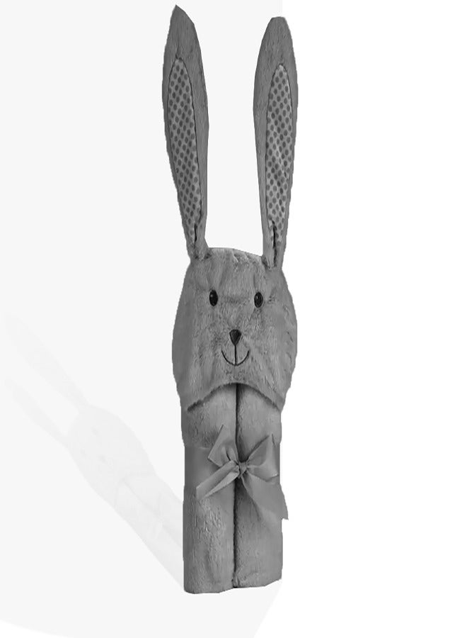 Mora spain Mora Baby Blanket - Pompon Rabbit Color :Grey. - Image 3