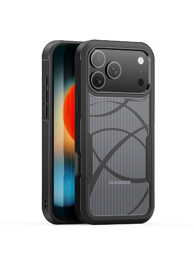 دوكس دوتشيز جراب مغناطيسي لهاتف ايفون 17  برو ماكس من سلسلة شليد للحماية من السقوط حتى ارتفاع 10 أقدام مصنوع من مادة البولي يوريثين الحراري + غطاء هاتف من مادة تيبي يو  - Rhythm Pattern - Image 1