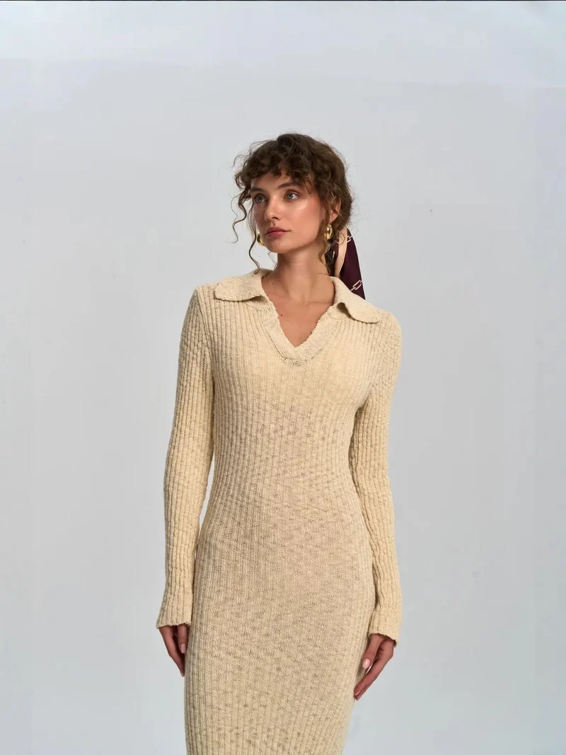 Mai Collection MAI STUDIOS Eloria Knitwear Maxi Dress