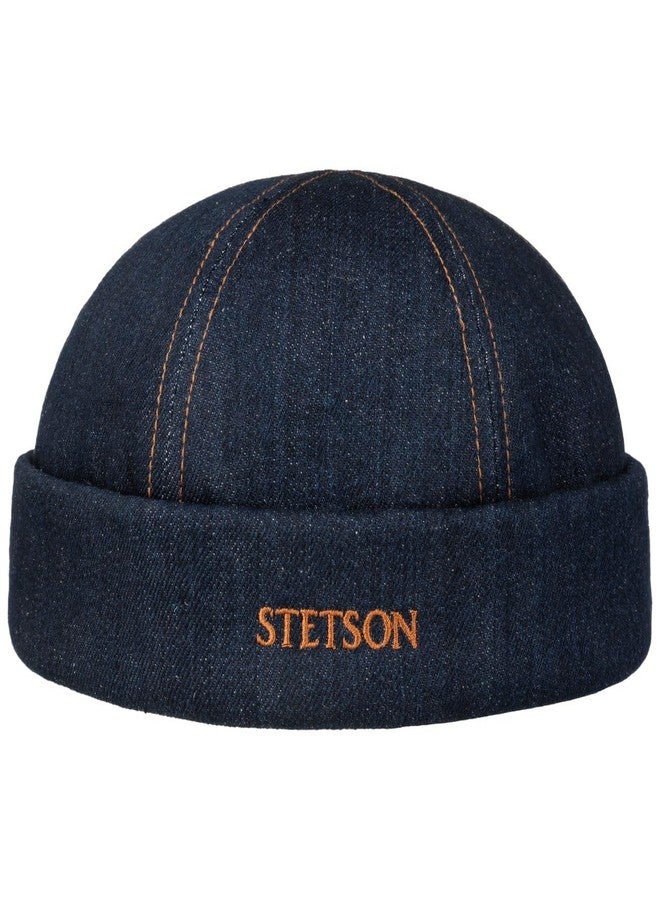 Stetson Contrast Stitch Denim Docker Hat Men Denim 7 1/2-7 5/8 - Image 1
