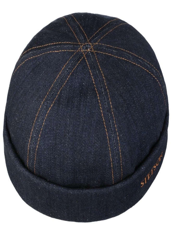 Stetson Contrast Stitch Denim Docker Hat Men Denim 7 1/2-7 5/8 - Image 2