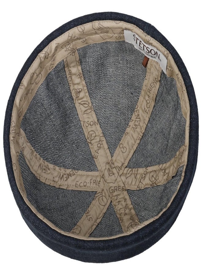 Stetson Contrast Stitch Denim Docker Hat Men Denim 7 1/2-7 5/8 - Image 3