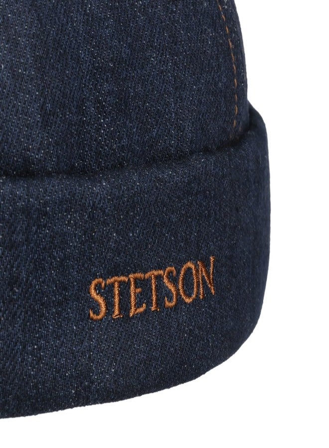 Stetson Contrast Stitch Denim Docker Hat Men Denim 7 1/2-7 5/8 - Image 5