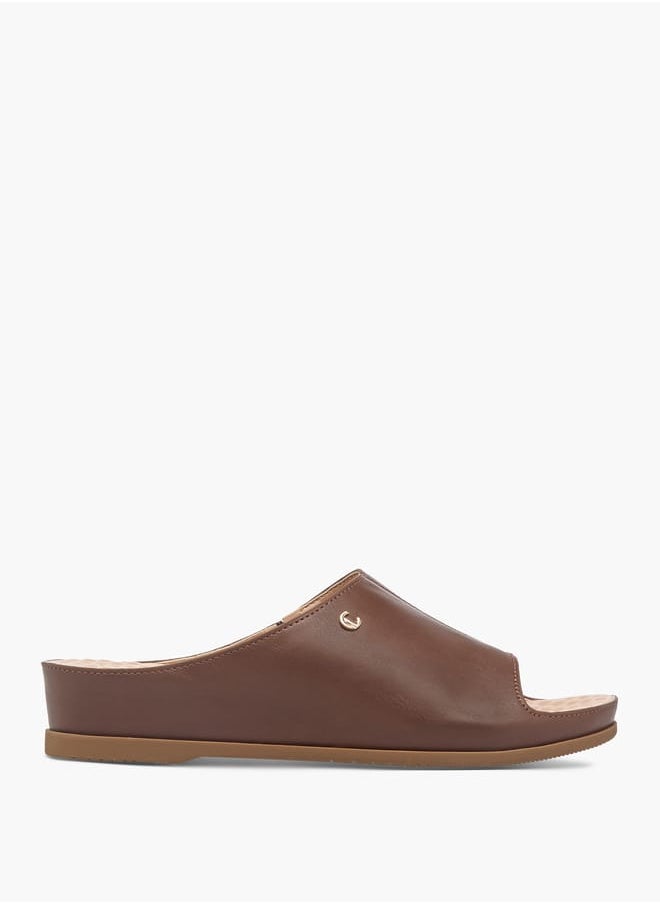 Le Confort Women's Solid Peep Toe Slip-On Sandals  - Image 3