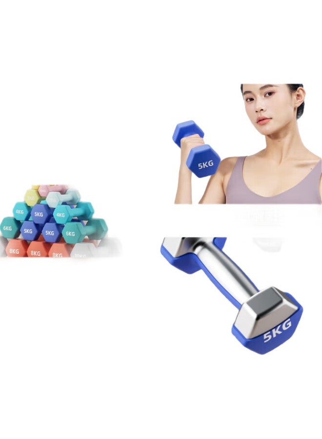 LONGWAY دمبل لانغوي للرجال والنساء، دمبل صغير لتدريب القوة، حديد مصبوب صلب، معدات لياقة بدنية منزلية يالين [حصري لجيد] - Image 2