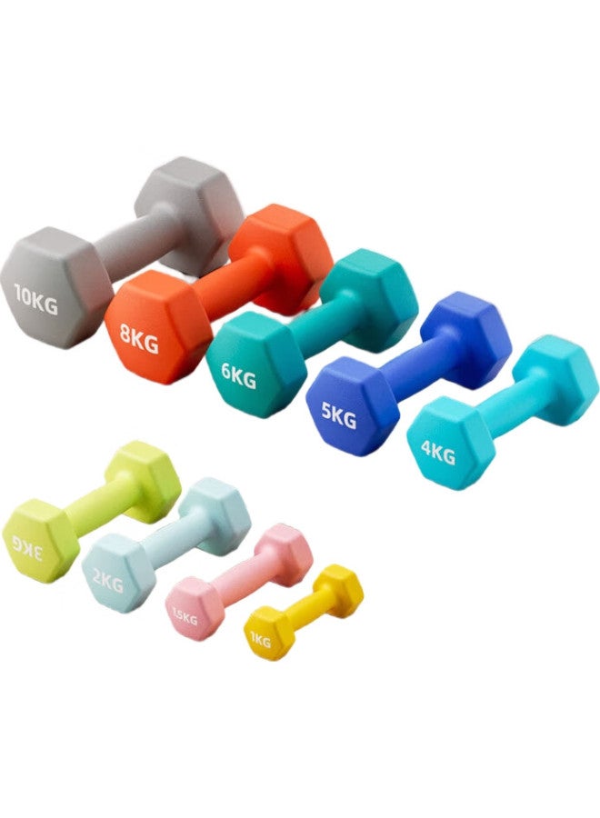 LONGWAY دمبل لانغوي للرجال والنساء، دمبل صغير لتدريب القوة، حديد مصبوب صلب، معدات لياقة بدنية منزلية يالين [حصري لجيد] - Image 1