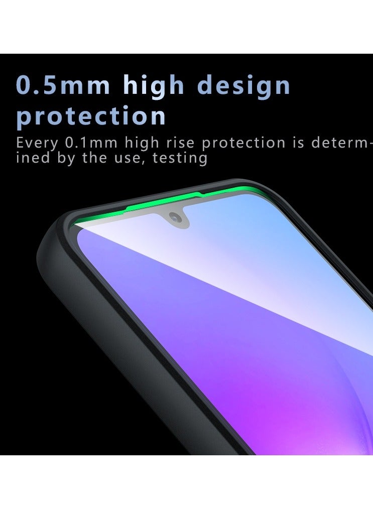 Case Cover Shockproof Hard PC Back Soft TPU Frame Matte Black Slim Protective Cover Compatible with  Samsung Galaxy A15 ( Black) - Image 3