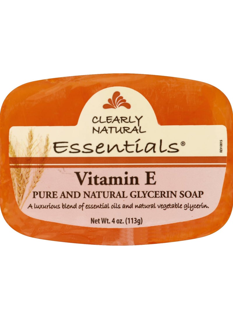 Clearly Natural - Clearly Natural Glycerine Bar Soap Vitamin E  4 oz - Image 1